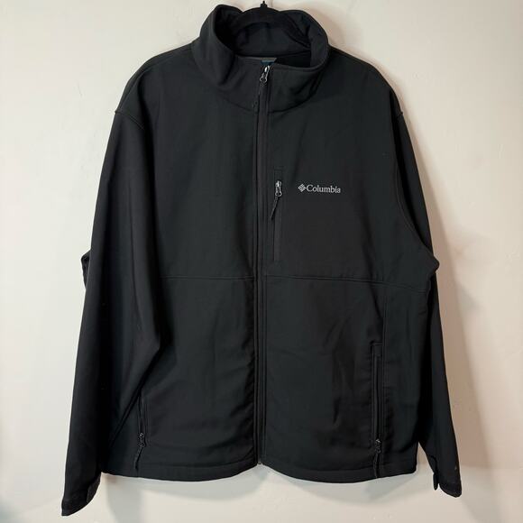 Columbia Men's Jacket Ascender Softshell Front-Zip Black XXL - Picture 1 of 7